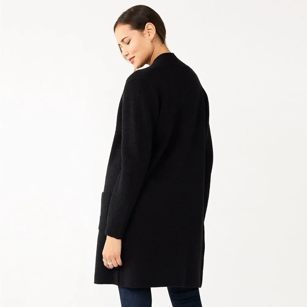 Nine West Jacquard Long Cardigan Size Sm